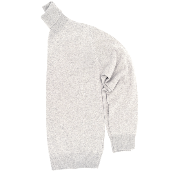 Light grey turtle neck sweater UMBERTO VALLATI