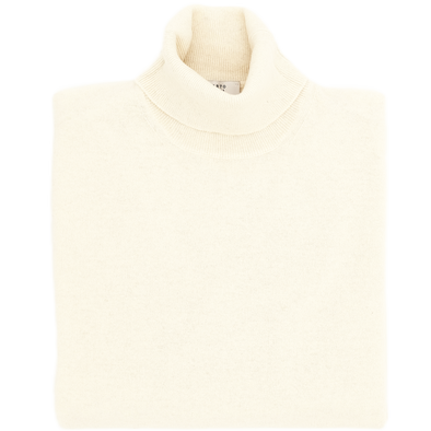 Off white turtle neck sweater UMBERTO VALLATI