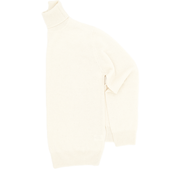 Off white turtle neck sweater UMBERTO VALLATI