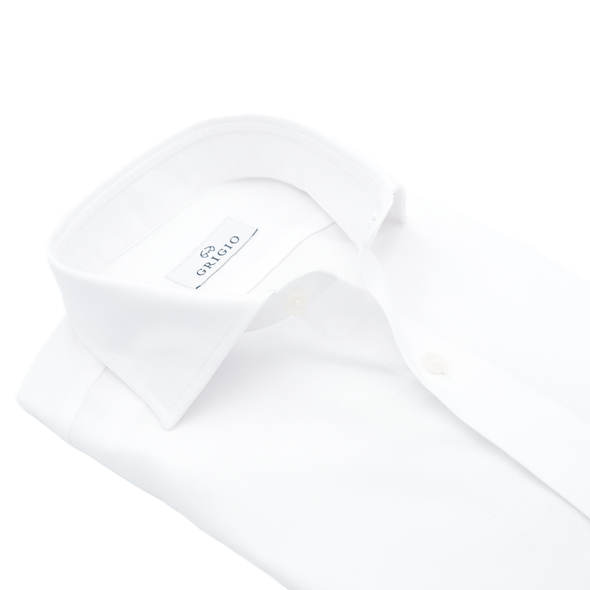 White classic shirt GRIGIO