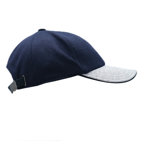 Navy blue and grey "virgin wool" cap FRADI