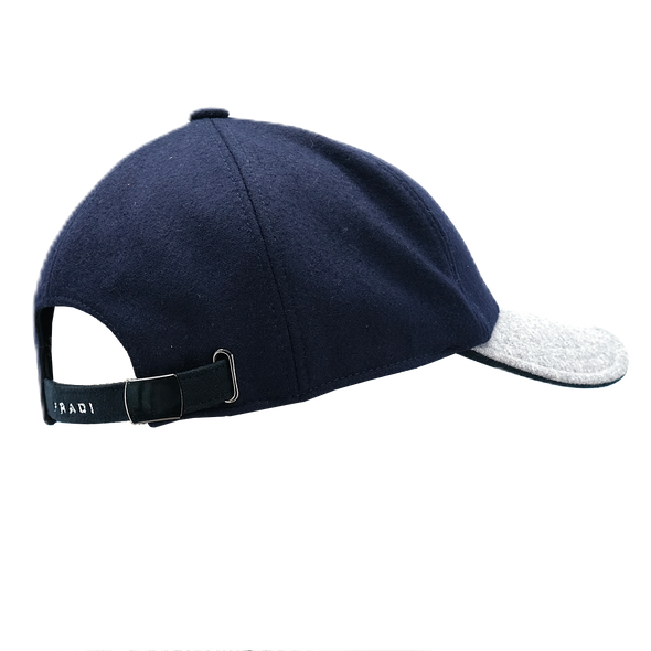 Navy blue and grey "virgin wool" cap FRADI