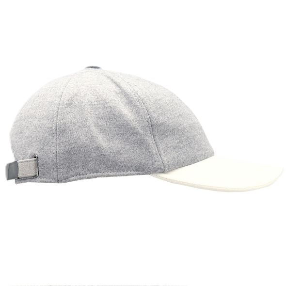 Grey and off white "virgin wool" cap FRADI