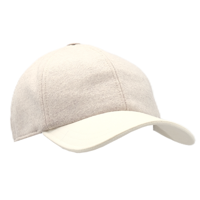 Light beige and off white "virgin wool" cap FRADI
