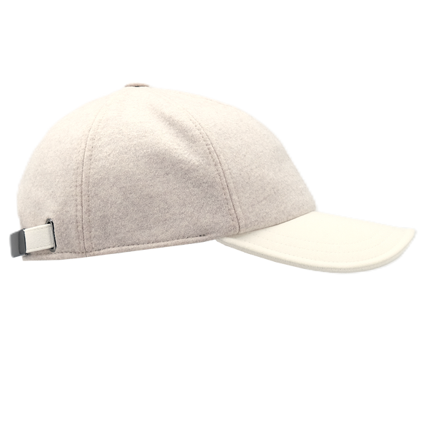 Light beige and off white "virgin wool" cap FRADI