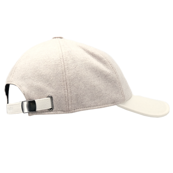 Light beige and off white "virgin wool" cap FRADI