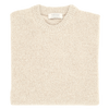 Cream round neck sweater UMBERTO VALLATI