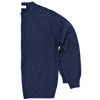 Navy blue round neck sweater UMBERTO VALLATI