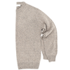 Dark sand round neck sweater UMBERTO VALLATI