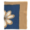 Embroidered "mumbai" scarf with blue background colour / ROSI