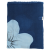 Embroidered "mumbai" scarf with ocean blue background colour / ROSI