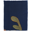 Embroidered "mumbai" scarf with navy blue background colour / ROSI