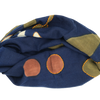 Embroidered "mumbai" scarf with navy blue background colour / ROSI