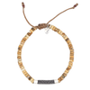 Bracelet SING A SONG jasper natural on macramé thread