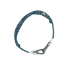 Cord bracelet SING A SONG you and me / turquoise and grey