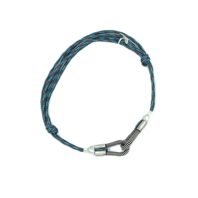 Cord bracelet SING A SONG you and me / turquoise and grey