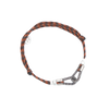 Cord bracelet SING A SONG you and me / brown and orange