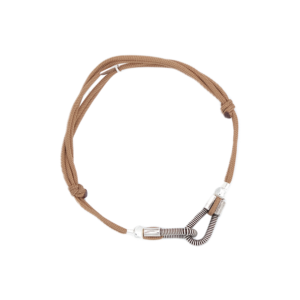 Cord bracelet SING A SONG you and me / Camel
