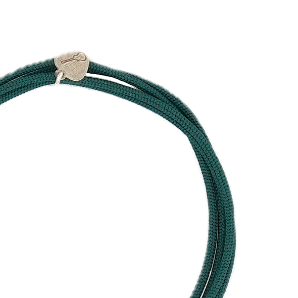 Cord bracelet SING A SONG you and me / fir green