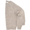 Brown and grey "mottled" round neck sweater MORGANO