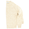 White and cream "mottled" round neck sweater MORGANO