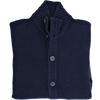 Navy blue "honeycomb pattern" cardigan MORGANO