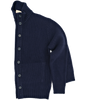 Navy blue "honeycomb pattern" cardigan MORGANO