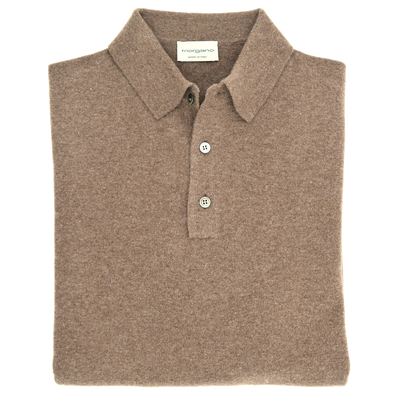 Brown "long sleeves" polo shirt MORGANO