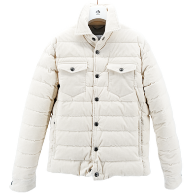 White "ribbed cotton" bomber FRADI