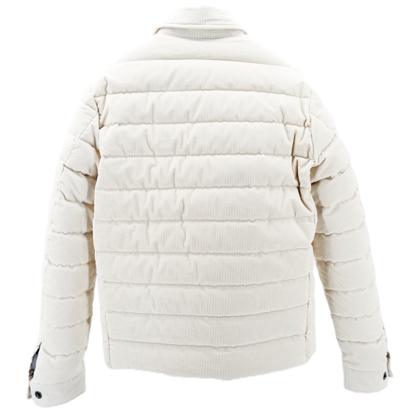 White "ribbed cotton" bomber FRADI