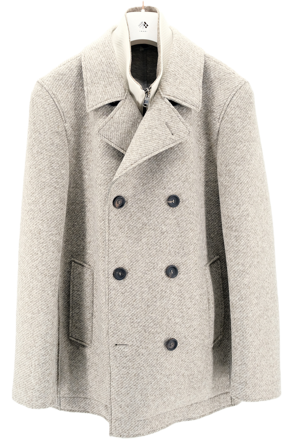Light beige double-breasted duffle coat FRADI