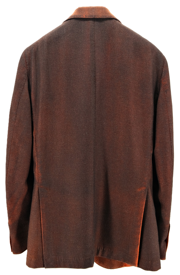 Brown and orange mix "limited edition" sport jacket SANTANIELLO