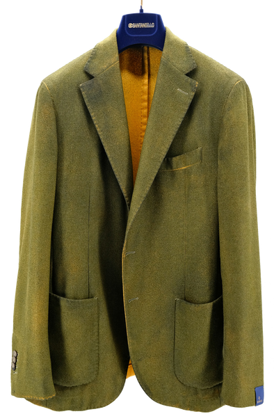 Green and yellow mix "limited edition" sport jacket SANTANIELLO