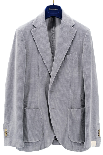 Grey "corduroy" sport jacket SANTANIELLO
