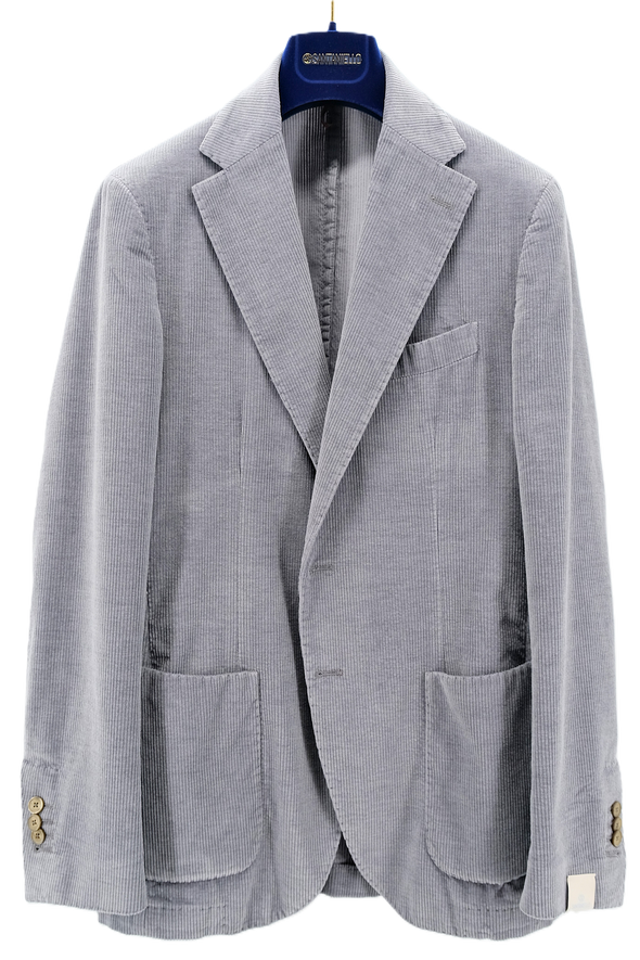 Grey "corduroy" sport jacket SANTANIELLO