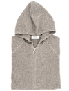 Brown, beige and grey mix hooded sweater UMBERTO VALLATI