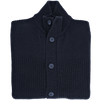 Navy blue "honeycomb patterns" cardigan UMBERTO VALLATI