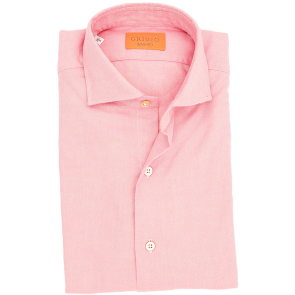 Pink "washed" casual shirt GRIGIO
