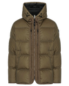 Kaki "Highland" hooded down jacket DUNO