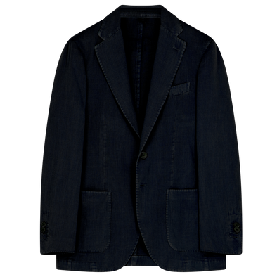 Night "washed" blue sport Jacket SANTANIELLO
