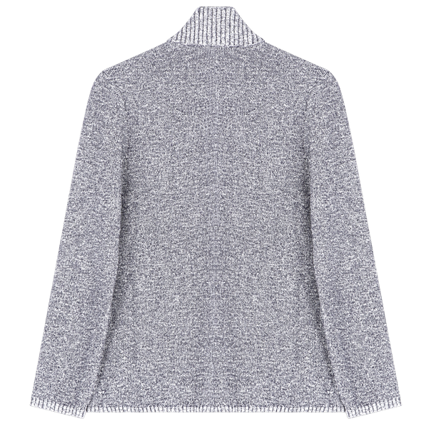 Mottled blue knitted jacket MAURIZIO BALDASSARI