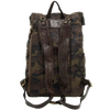 Leather and camo polyamide fabric "Londra" backpack CAMPOMAGGI