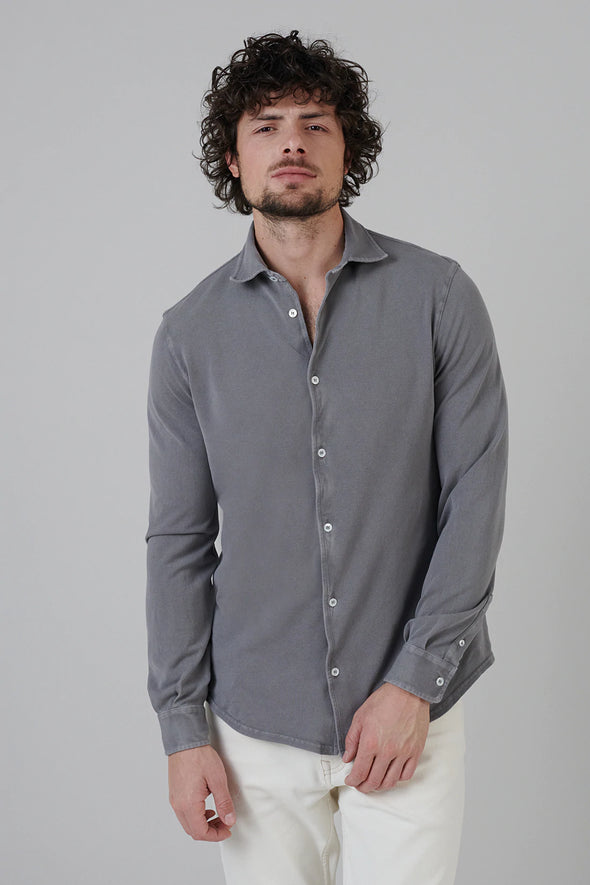 Grey polo casual shirt FEDELI