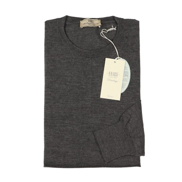 Anthracite round neck sweater AB KOST