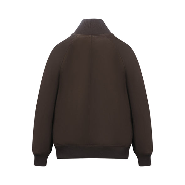 Dark Brown Suede Bomber SANNINO