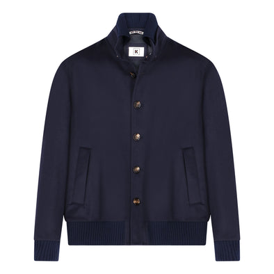 Drak blue cashmere Bomber KIRED