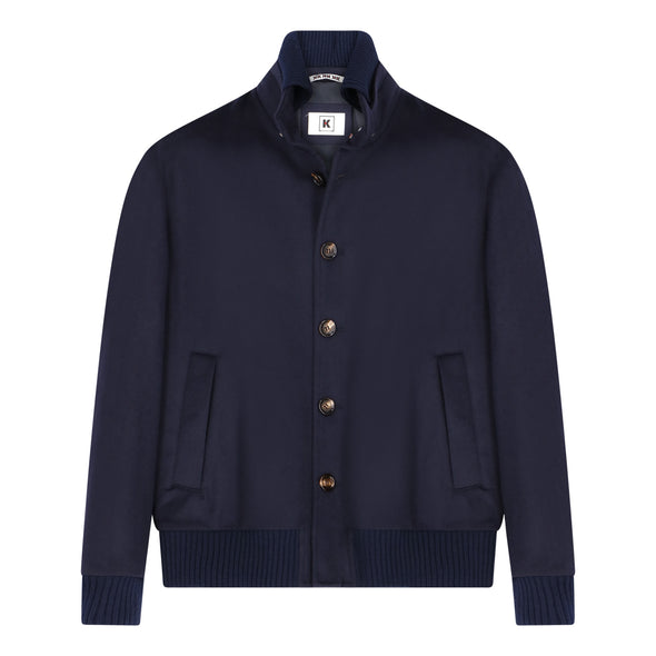 Drak blue cashmere Bomber KIRED