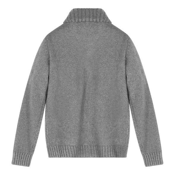 Grey zipped cardigan MAURO OTTAVIANI