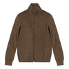 Brown zipped cardigan MAURO OTTAVIANI