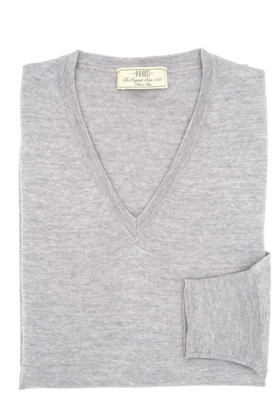 Light grey V-neck sweater AB KOST